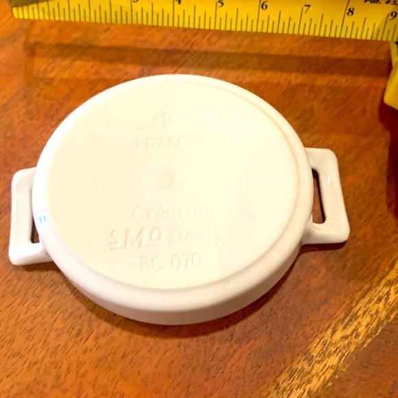 SMO design white mini ramekins with handles RC 0707 - Picture 2 of 2